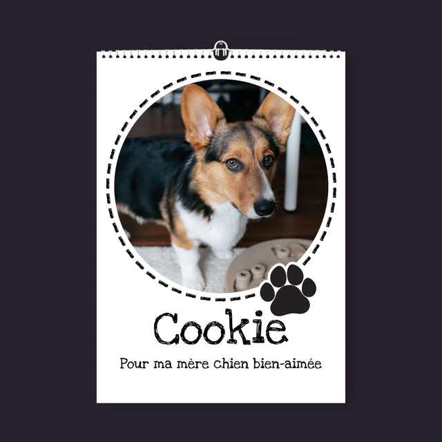 Zdjęcie I Podpis: Ukochany Futrzak - Personalizowany Kalendarz Ścienny | FR