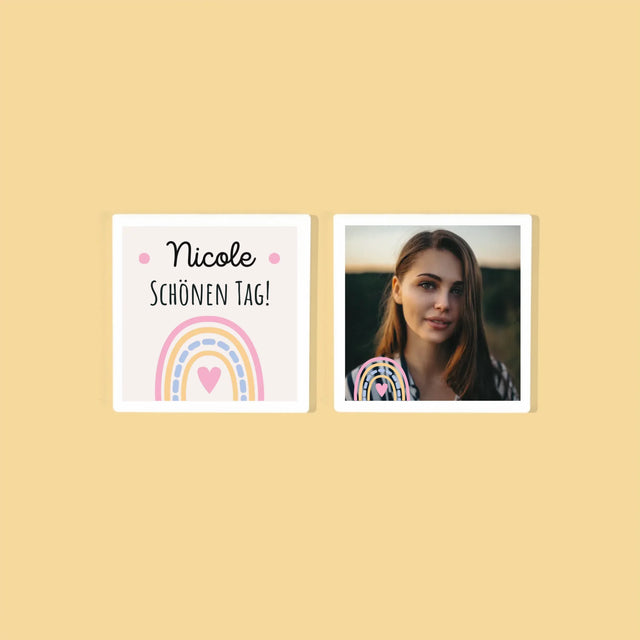 Fotocollage: Schönen Tag! - Tassenuntersetzer