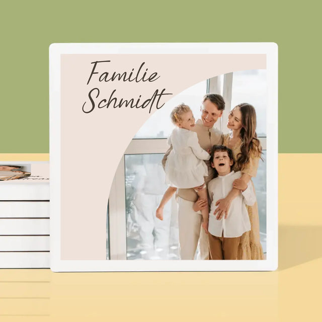 Foto Und Unterschrift: Familienfotos - Tassenuntersetzer