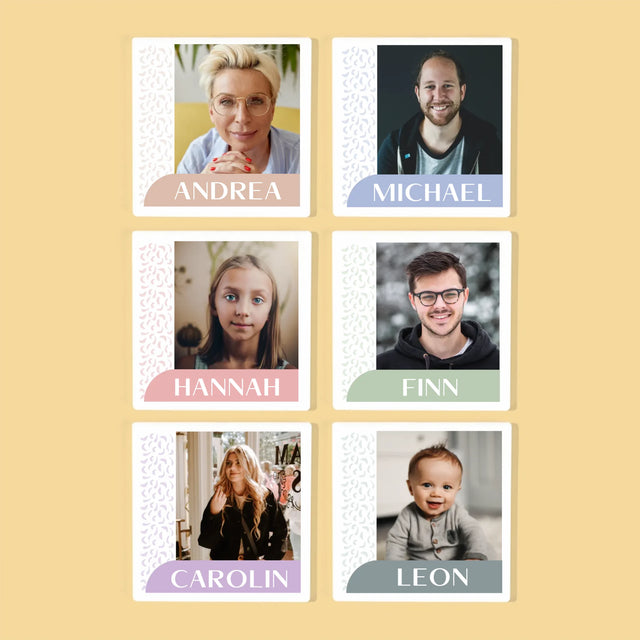 Foto Und Unterschrift: Ihre Namen - Tassenuntersetzer