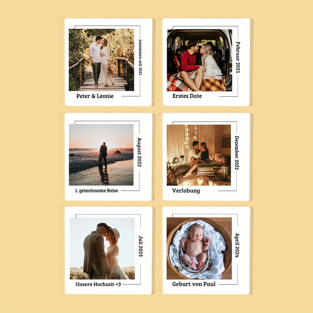 Unsere Geschichte: Unsere Momente - Tassenuntersetzer