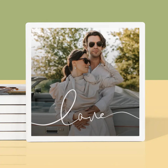 Foto: Love Aufschrift - Tassenuntersetzer