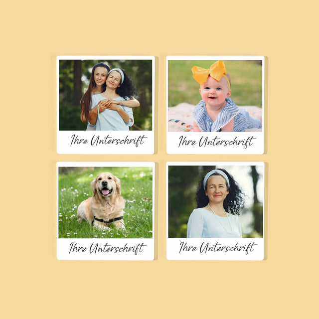 Foto Und Unterschrift: Foto Und Unterschrift - Tassenuntersetzer