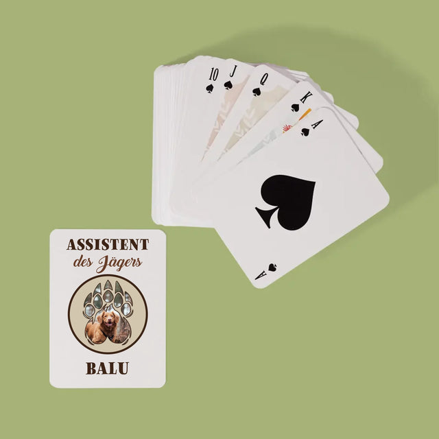 Form-Collage: Assistent Des Jägers - Spielkarten