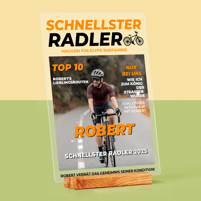 Magazin-Cover: Der Schnellste Radler - Druck Auf Acrylglas