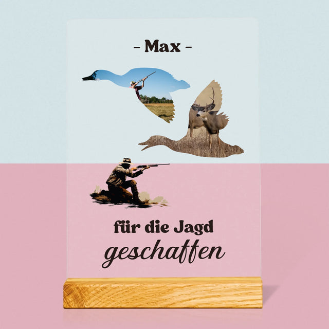 Form-Collage: Für Die Jagd Geschaffen - Druck Auf Acrylglas