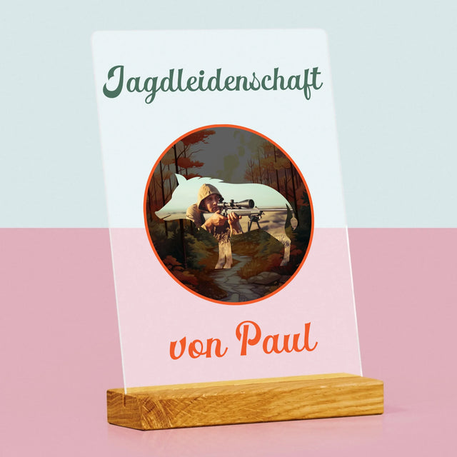 Foto Und Unterschrift: Jagdleidenschaft - Druck Auf Acrylglas