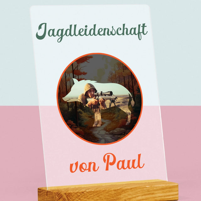 Foto Und Unterschrift: Jagdleidenschaft - Druck Auf Acrylglas
