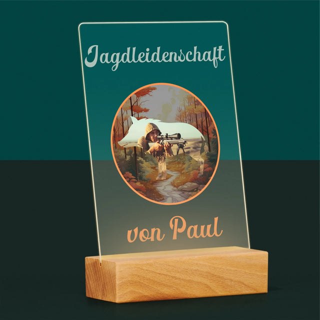 Foto Und Unterschrift: Jagdleidenschaft - Druck Auf Acrylglas