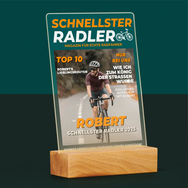 Magazin-Cover: Der Schnellste Radler - Druck Auf Acrylglas