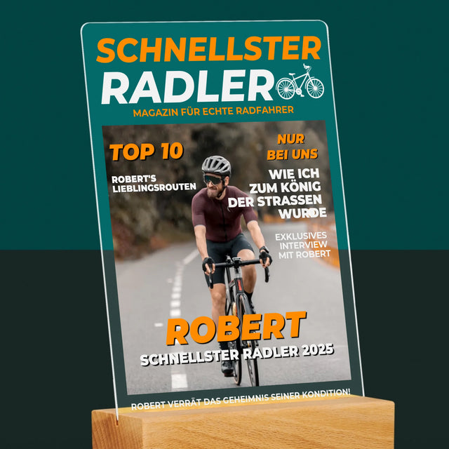 Magazin-Cover: Der Schnellste Radler - Druck Auf Acrylglas