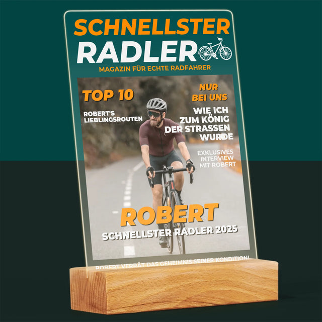 Magazin-Cover: Der Schnellste Radler - Druck Auf Acrylglas