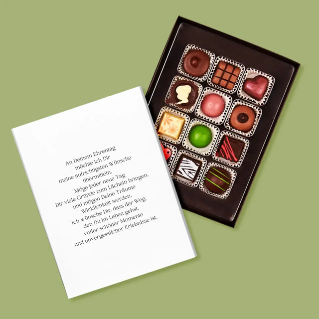 Form-Collage: 60. Geburtstag Puzzle - Pralinen