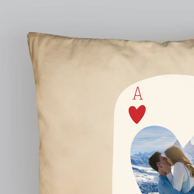 Foto Und Unterschrift: Valentinstagskarte - Kissen