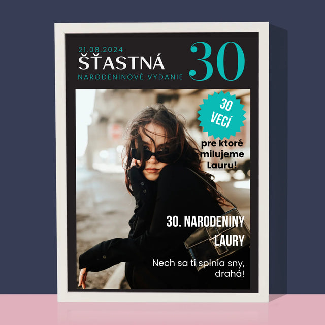 Okładka Magazynu: Szczęśliwa 30 - Wydruk Obramowany | SK