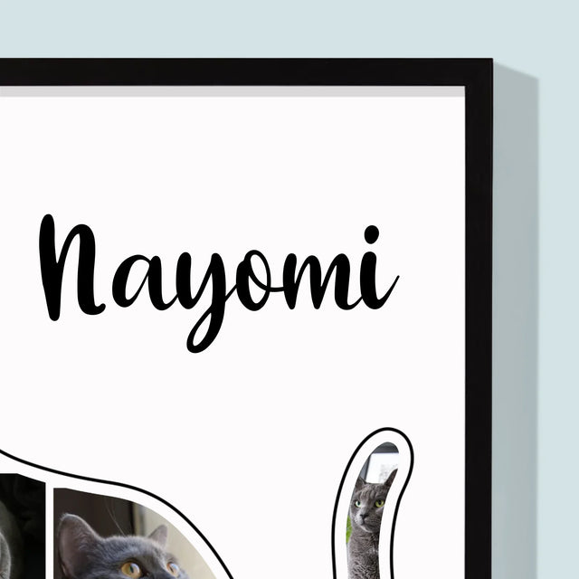 Kształt Ze Zdjęć: Kot Najlepszy Przyjaciel - Wydruk Obramowany | SK