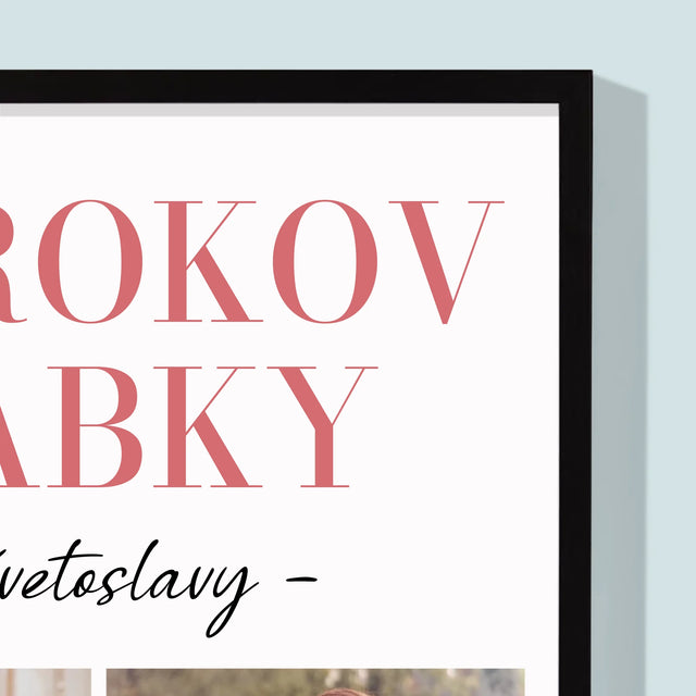 Fotokolaż: 70 Lat Babci - Wydruk Obramowany | SK
