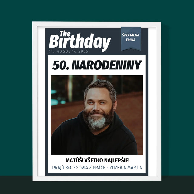 Okładka Magazynu: Birthday - Wydruk Obramowany | SK