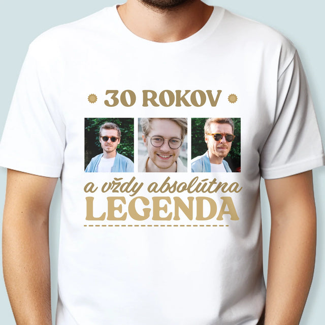 Fotokolaż: 30 Lat Bycia Legendą - Koszulka Męska | SK