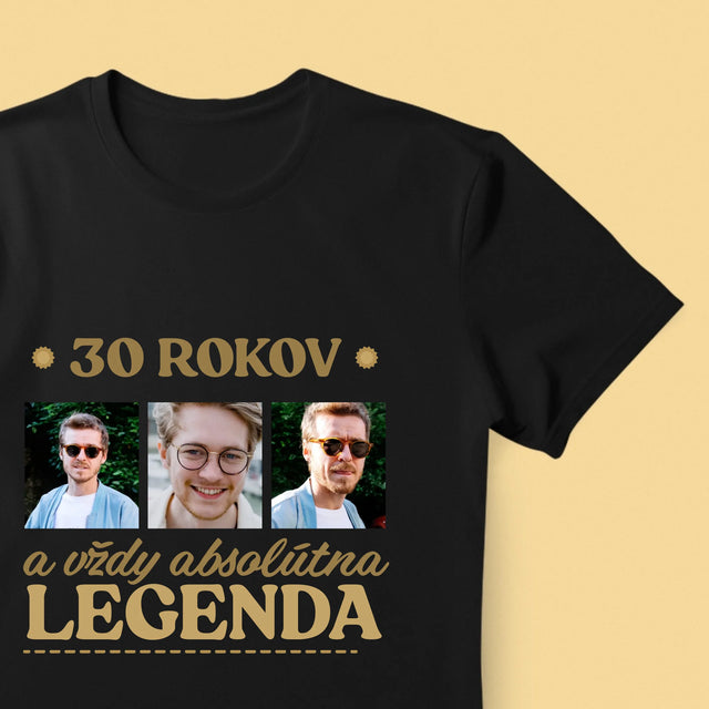 Fotokolaż: 30 Lat Bycia Legendą - Koszulka Męska | SK