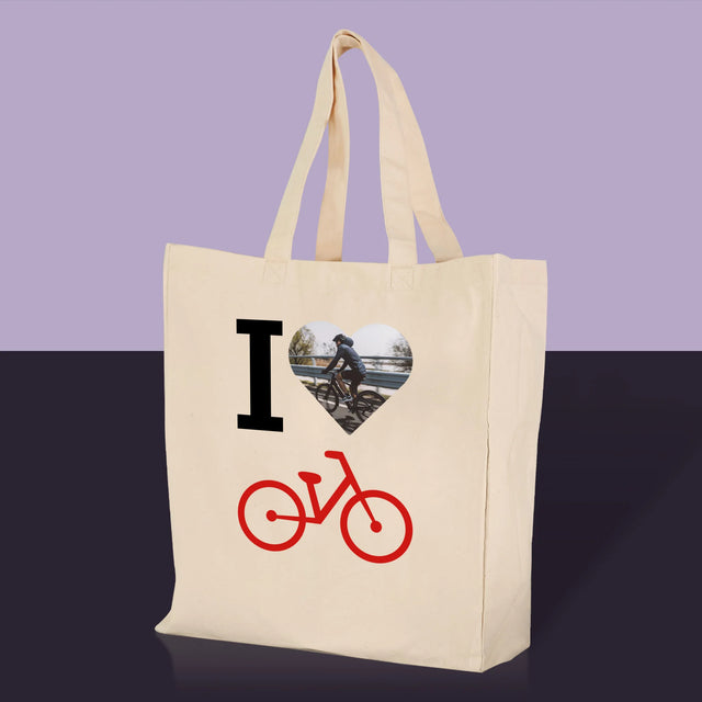 Foto: I Love Rower – bedruckte Canvas-Tasche | RO