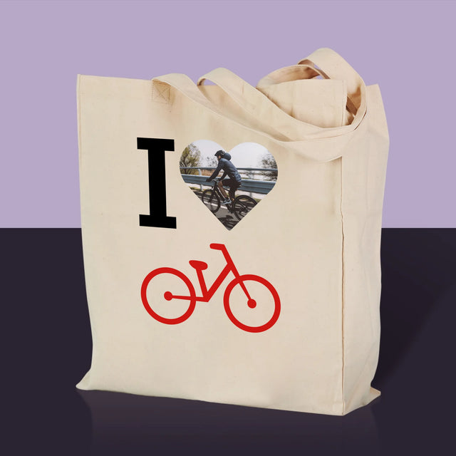 Foto: I Love Rower – bedruckte Canvas-Tasche | RO