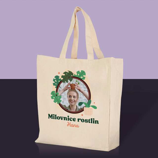 Zdjęcie i Podpis: Rośliniara - Torba Płócienna z Nadrukiem | CZ