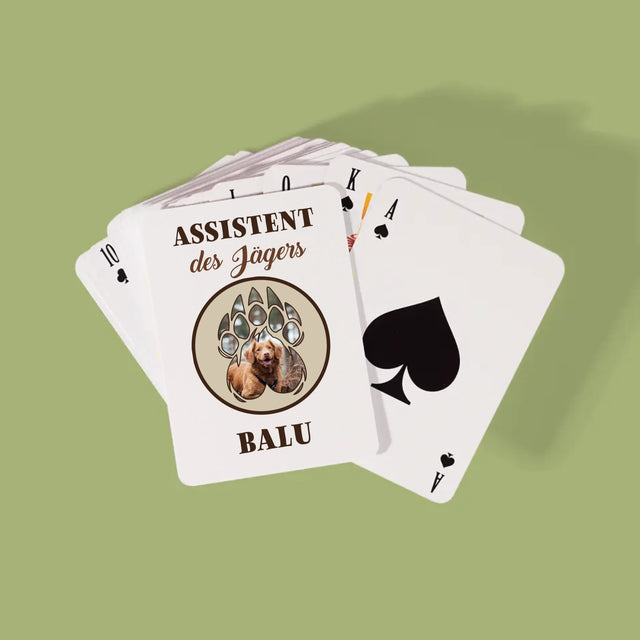 Form-Collage: Assistent Des Jägers - Spielkarten