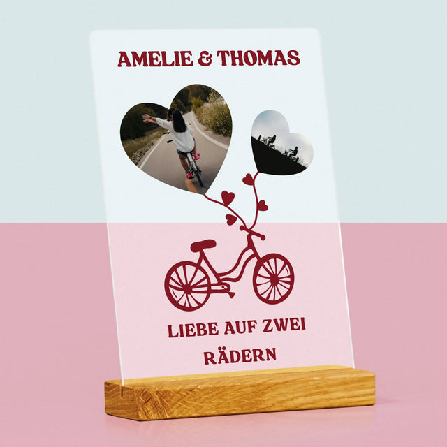 Fotocollage: Liebe Auf Zwei Rädern - Druck Auf Acrylglas