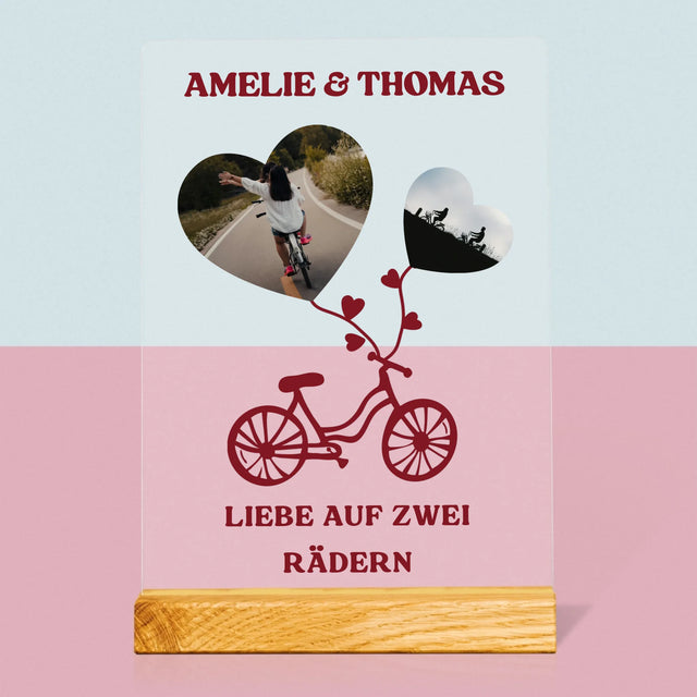 Fotocollage: Liebe Auf Zwei Rädern - Druck Auf Acrylglas