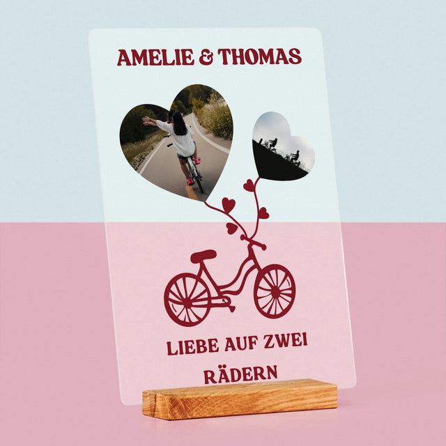 Fotocollage: Liebe Auf Zwei Rädern - Druck Auf Acrylglas