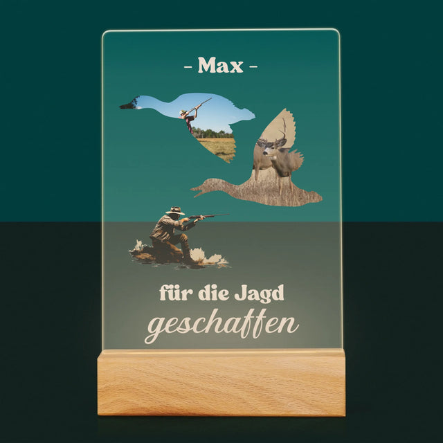 Form-Collage: Für Die Jagd Geschaffen - Druck Auf Acrylglas