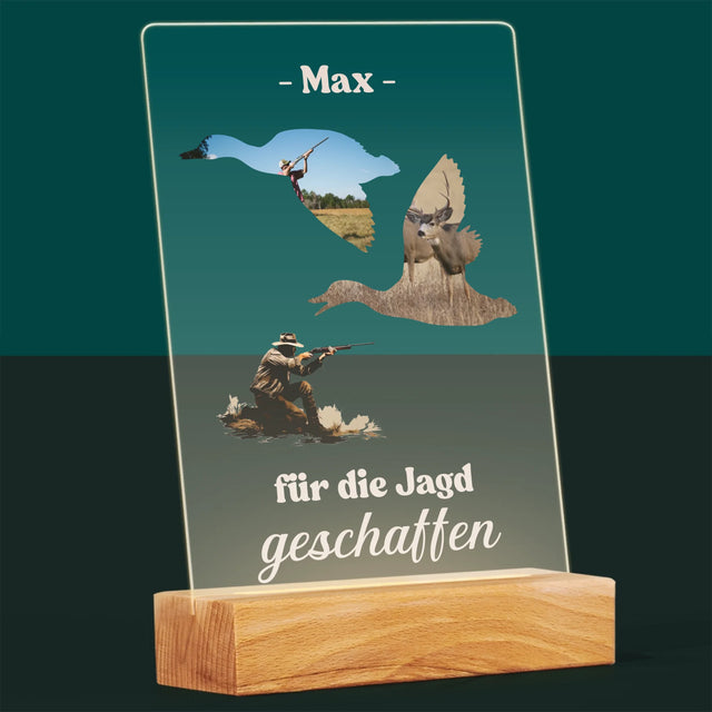Form-Collage: Für Die Jagd Geschaffen - Druck Auf Acrylglas