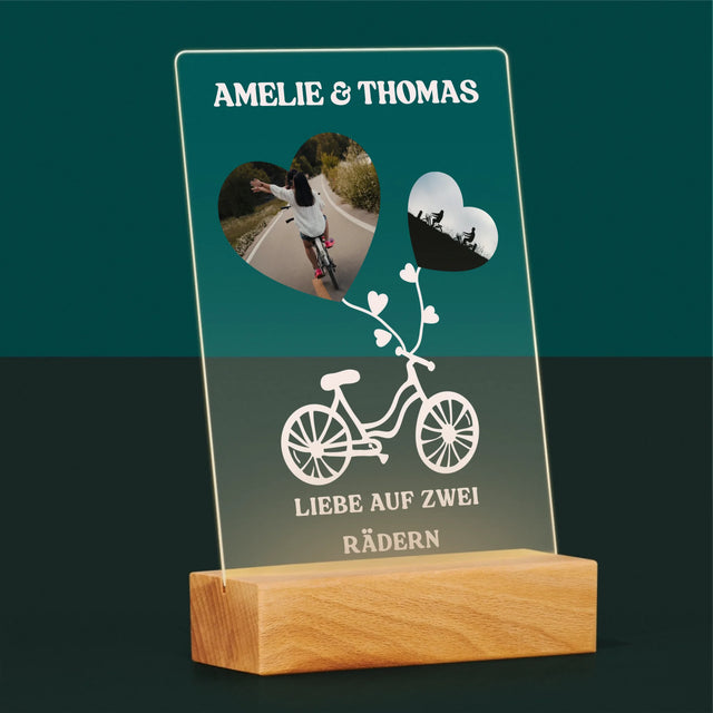 Fotocollage: Liebe Auf Zwei Rädern - Druck Auf Acrylglas