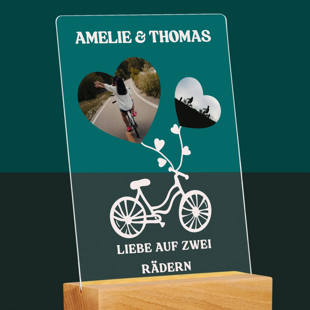 Fotocollage: Liebe Auf Zwei Rädern - Druck Auf Acrylglas