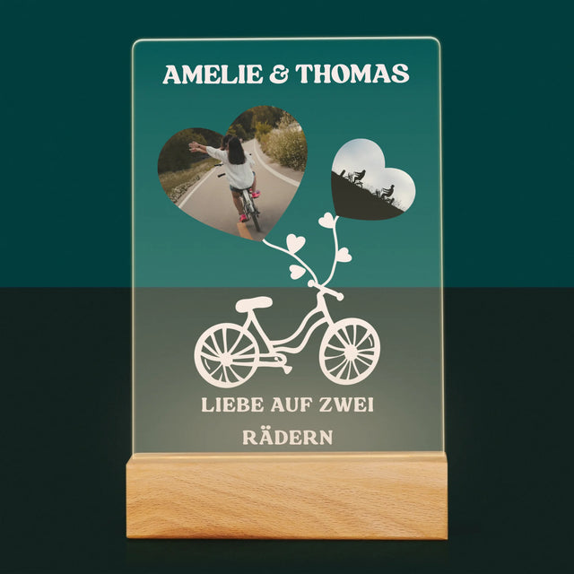 Fotocollage: Liebe Auf Zwei Rädern - Druck Auf Acrylglas