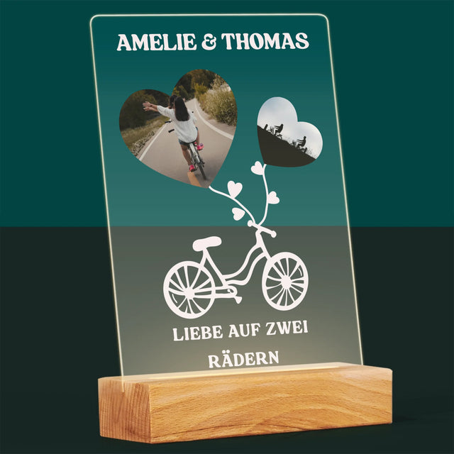 Fotocollage: Liebe Auf Zwei Rädern - Druck Auf Acrylglas