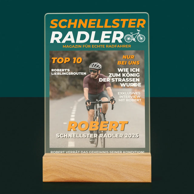 Magazin-Cover: Der Schnellste Radler - Druck Auf Acrylglas