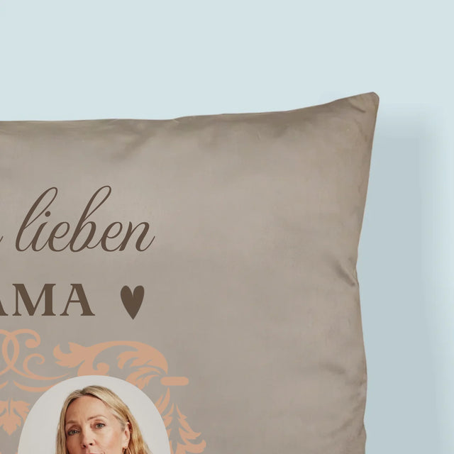 Foto Und Unterschrift: Der Lieben Mama Zum 50. Geburtstag - Kissen