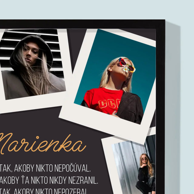 Fotokolaż: Życzenia Na Urodziny - Wydruk Obramowany | SK
