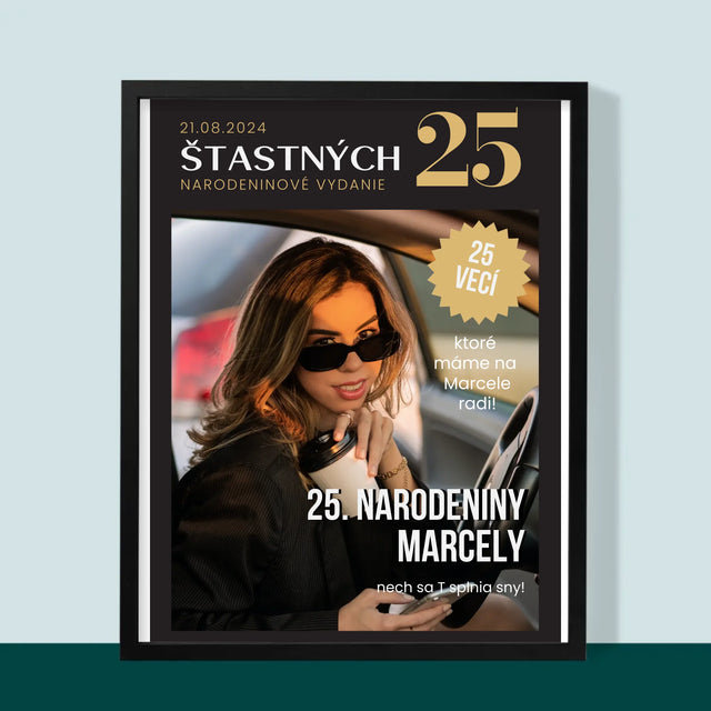 Okładka Magazynu: Szczęśliwa 25 - Wydruk Obramowany | SK