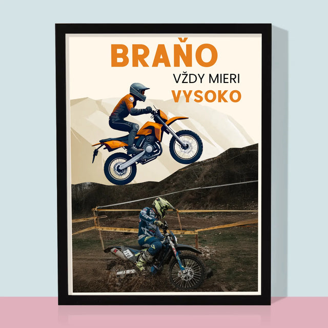 Zdjęcie I Podpis: Zawsze Mierzy Wysoko - Wydruk Obramowany | SK