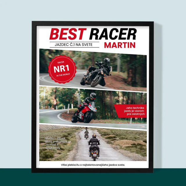 Okładka Magazynu: Best Racer - Wydruk Obramowany | SK