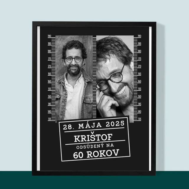 Fotokolaż: Skazany Na 60 Lat - Wydruk Obramowany | SK