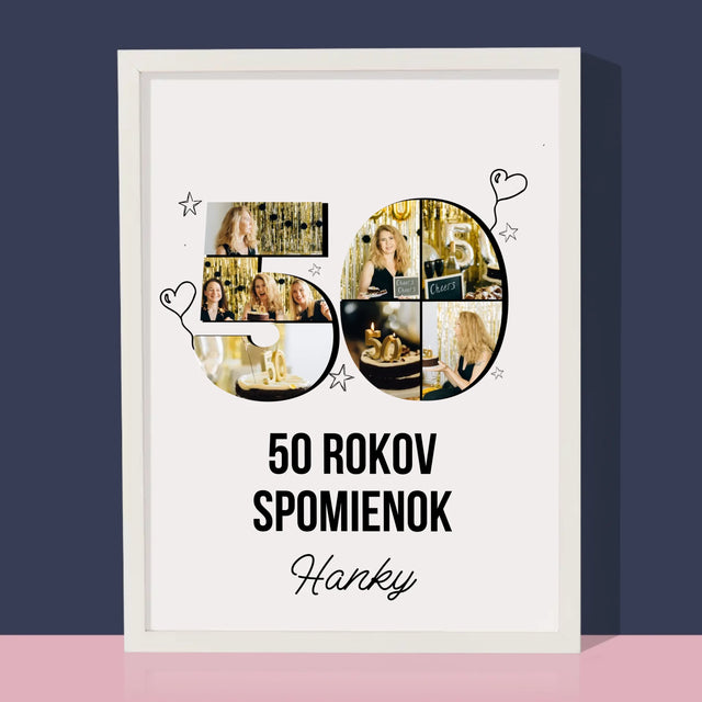 Kształt Ze Zdjęć: 50 Lat Wspomnień - Wydruk Obramowany | SK
