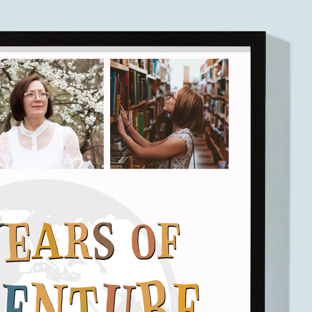 Fotokolaż: 60 Years Of Adventure - Wydruk Obramowany | SK