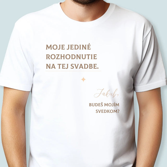 Imię i Podpis: Moja Jedyna Decyzja - Koszulka Męska | SK