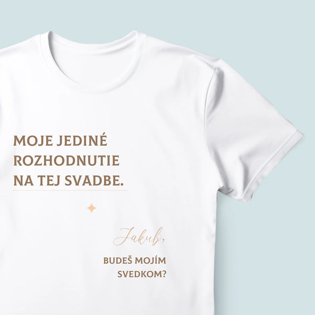 Imię i Podpis: Moja Jedyna Decyzja - Koszulka Męska | SK