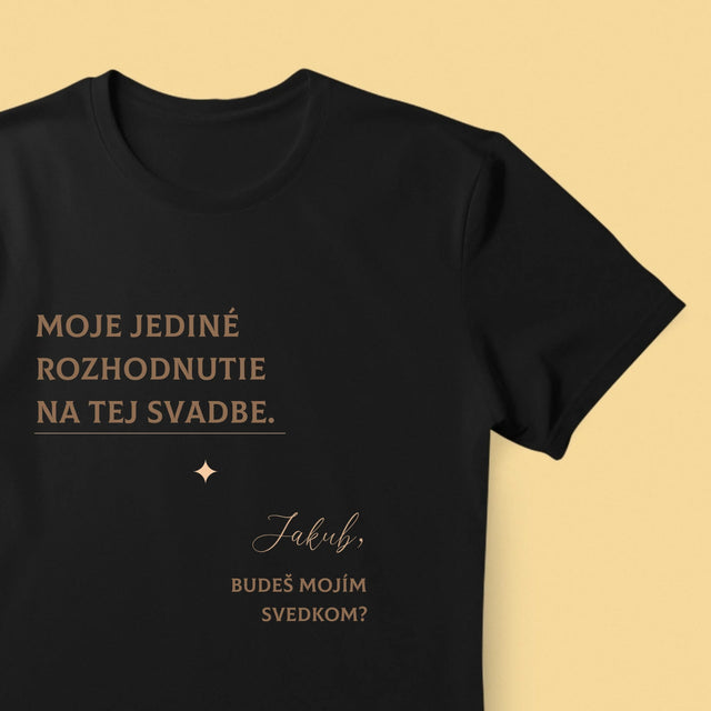 Imię i Podpis: Moja Jedyna Decyzja - Koszulka Męska | SK