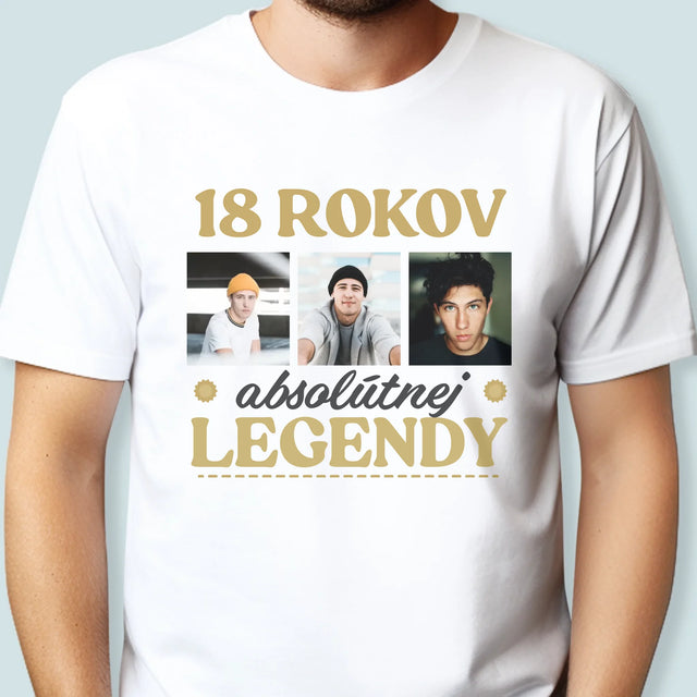 Fotokolaż: 18 Lat Bycia Legendą - Koszulka Męska | SK